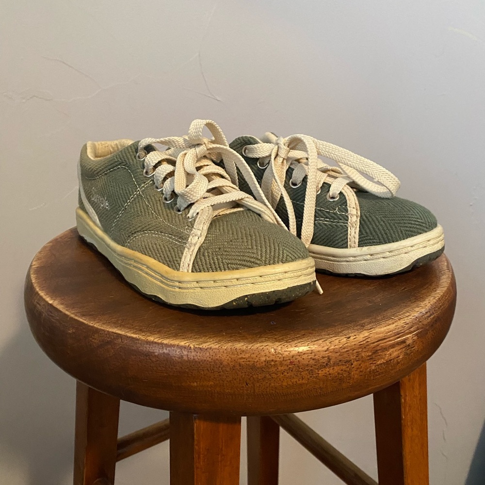 Vintage Green Canvas Sneakers